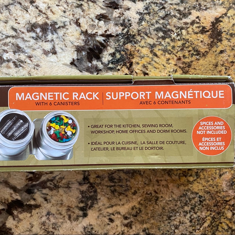 Magnetic Rack with Canisters